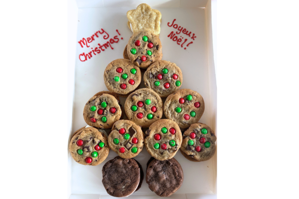 Mini Ice Cream Sandwich Christmas Tree